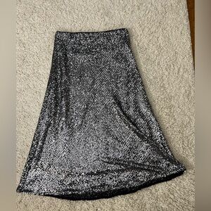 Women’s Medium Time To Shine Sequin Midi Skirt NWT